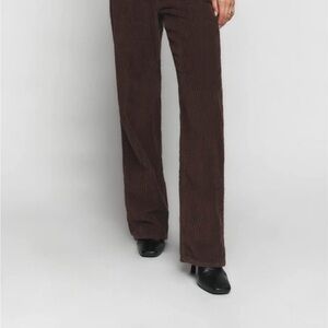 Reformation Brown Preston Corduroy Pants NWT